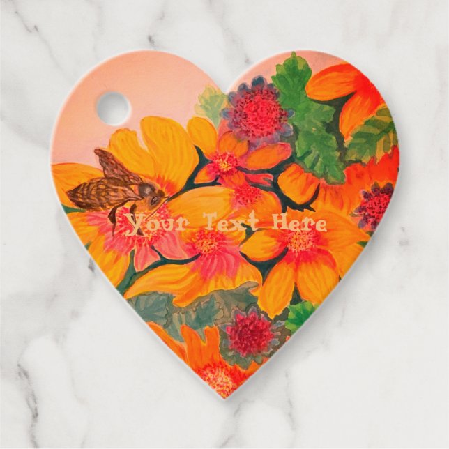 Bee Wedding Favour Tags (Front)