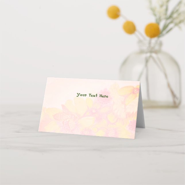 Bee Wedding Place Card (Front)
