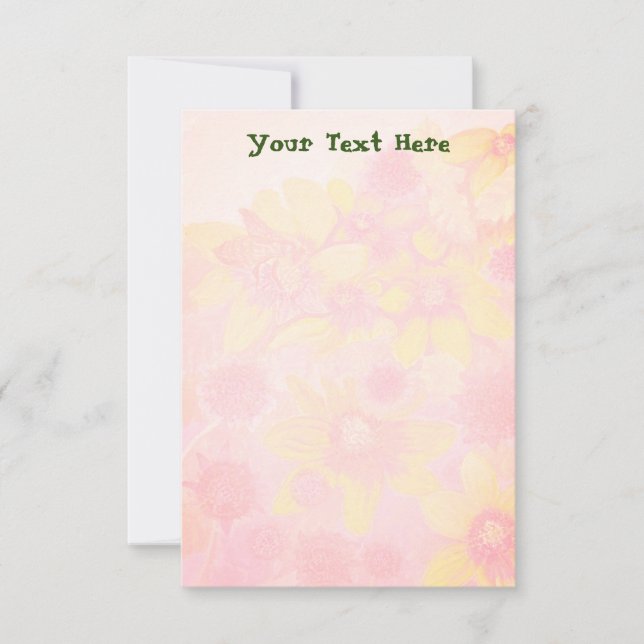 Bee Wedding RSVP Card (Front)