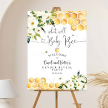 Bee What Will Baby Bee Gender Reveal Welcome Sig