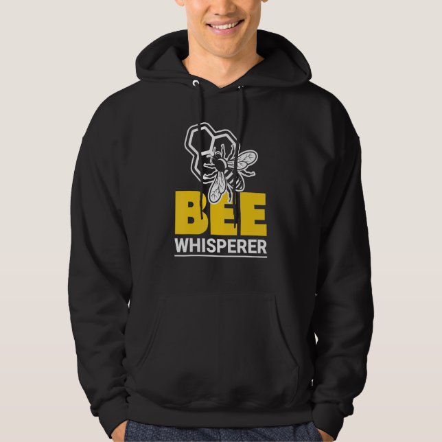 Bee Whisper Boy Beekeeper Bees Bee Hoodie (Front)