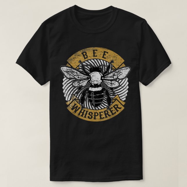 Bee Whisperer Beekeeper Honey Save The Bees Cute I T-Shirt (Design Front)
