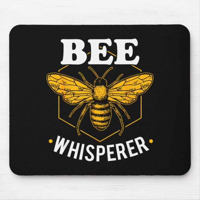 Bee Whisperer - Funny Beekeeng &amp; Beekeeper  Mouse Pad (Front)