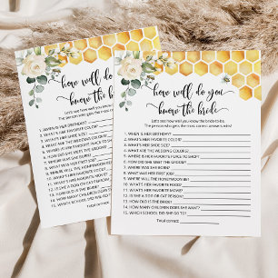 Bee Who knows the bride best game