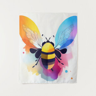 Bee Wild Nature Animal Color Art Painting Tapestry