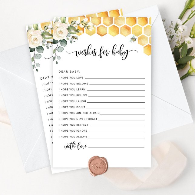 Bee wishes for baby card (Creator Uploaded)