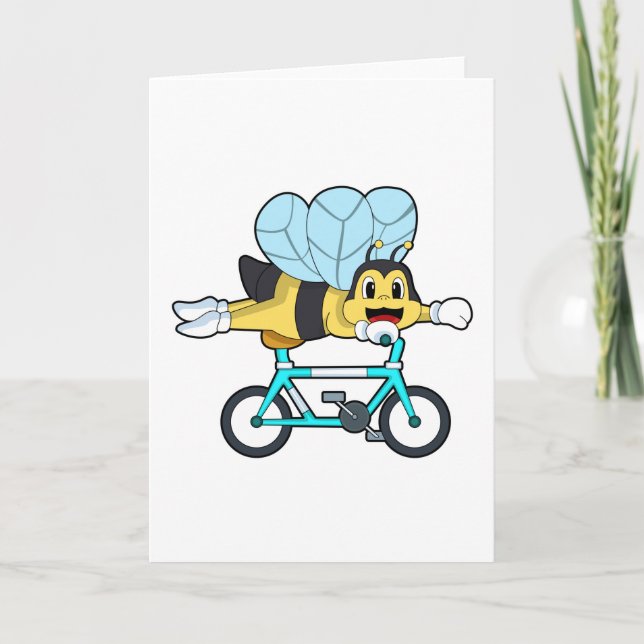 Bee with Bicycle Card (Front)