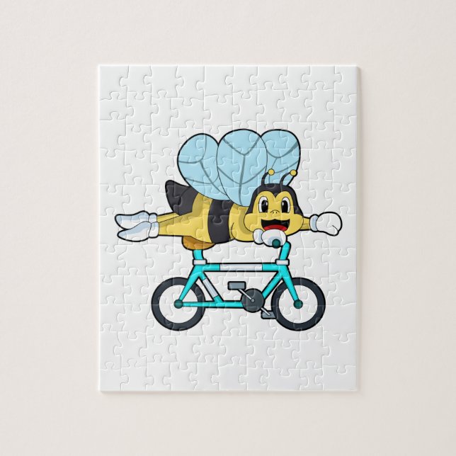Bee with Bicycle Jigsaw Puzzle (Vertical)