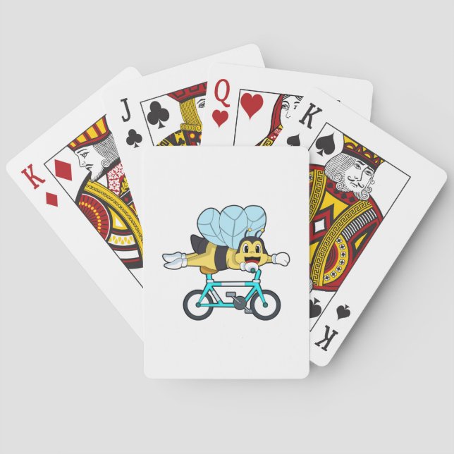 Bee with Bicycle Playing Cards (Back)