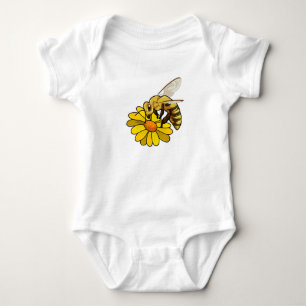 Bee with Blossom Baby Bodysuit