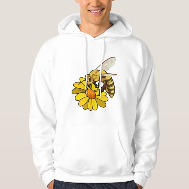 Bee with Blossom Hoodie (Front)