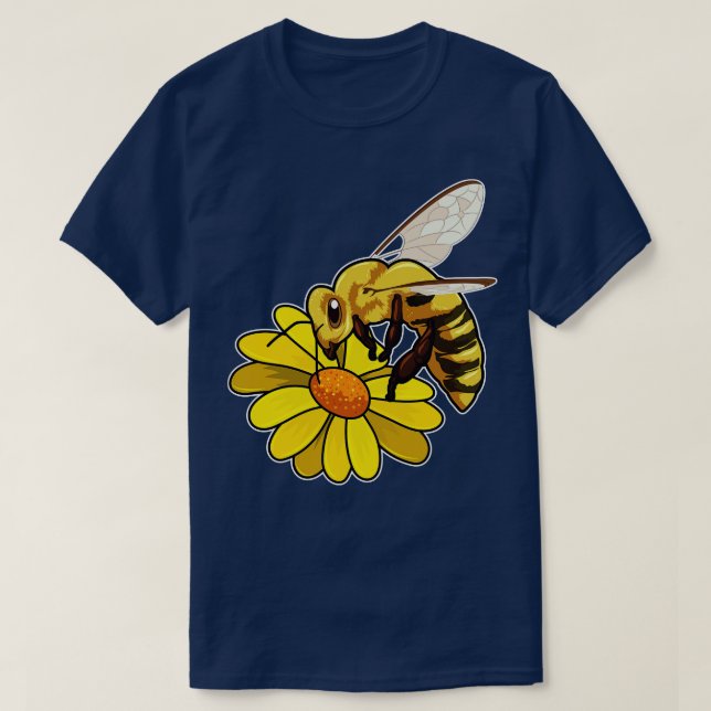 Bee with Blossom T-Shirt (Design Front)