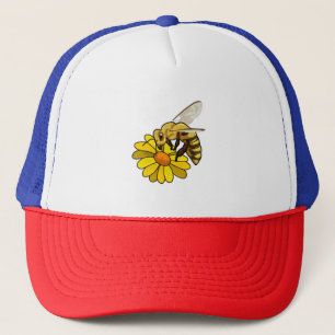 Bee with Blossom Trucker Hat