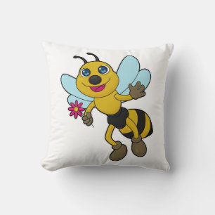 Bee with Flower Cushion
