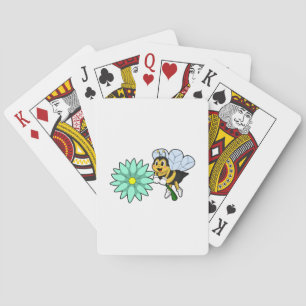 Bee with Flower.PNG Playing Cards