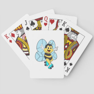 Bee with Roller skates Playing Cards