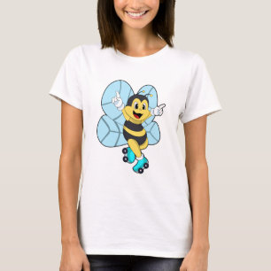 Bee with Roller skates T-Shirt