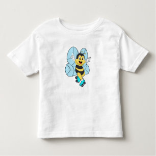 Bee with Roller skates Toddler T-Shirt