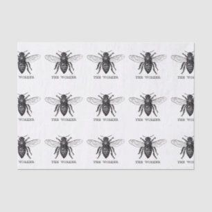 Bee Worker Honey Black Bumblebee Tissue Paper