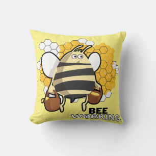 bee working cushion