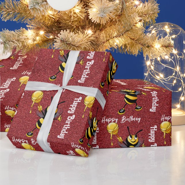 Bee Wrapping Paper (Holidays)