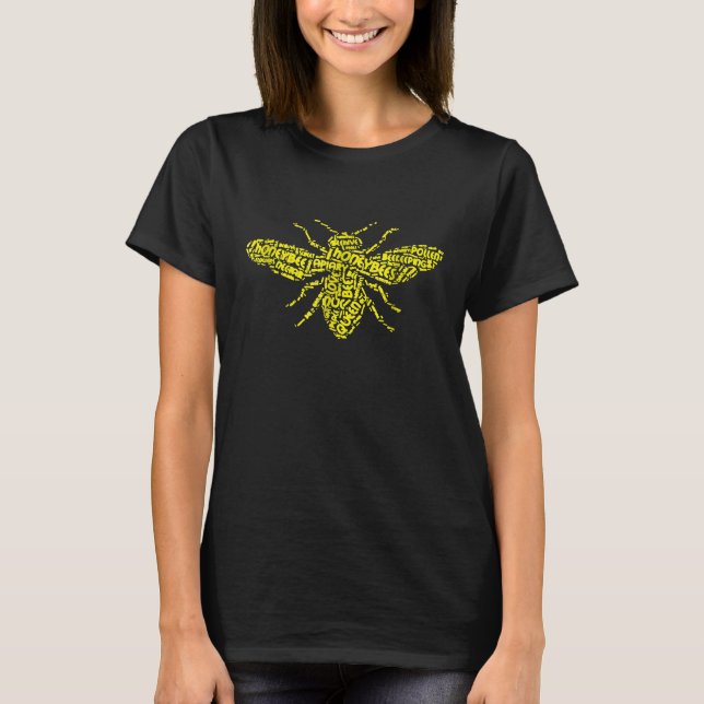 Bee Yellow Queen Bee For Beekeeper T-Shirt (Front)