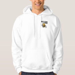 Bee‑yond Tired – Cute Tired Bee Pun Hoodie