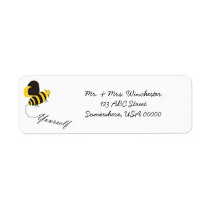 Bee Yourself Return Address Label