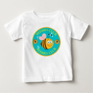 BEEBIES CLUB   Funny Personalised Template Baby T-Shirt