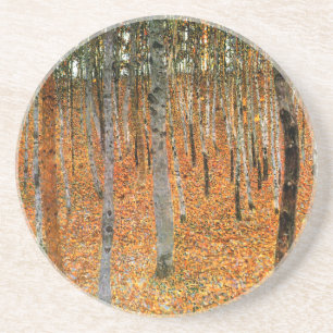 Beech Forest by Gustav Klimt Coaster