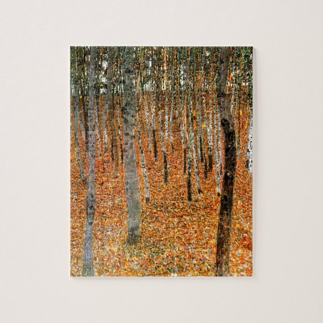 Beech Forest by Gustav Klimt Jigsaw Puzzle (Vertical)