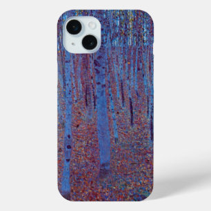 Beech Forest by Gustav Klimt, Vintage Art Nouveau iPhone 15 Mini Case