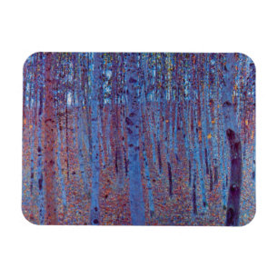 Beech Forest by Gustav Klimt, Vintage Art Nouveau Magnet
