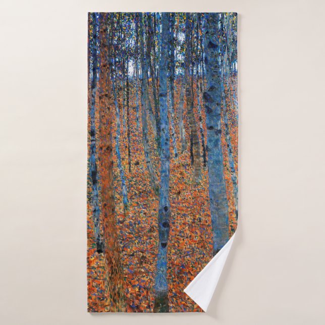 Beech Grove, Gustav Klimt Bath Towel (Bath Towel)