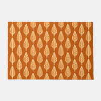 Beech Leaf Pattern, Shades of Mandarin Orange