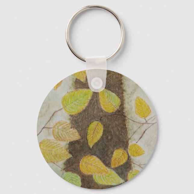 Beech Leaves Key Ring (Front)