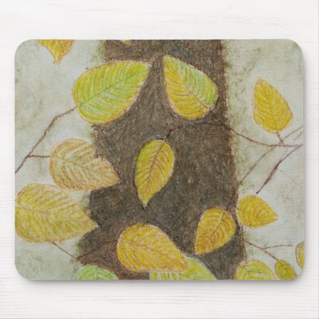 Beech Leaves Mouse Pad (Front)