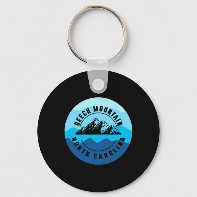 Beech Mountain North Carolina Skiing Snowboarding  Key Ring (Front)