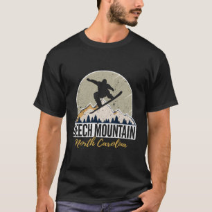 Beech Mountain North Carolina Snowboarding T-Shirt