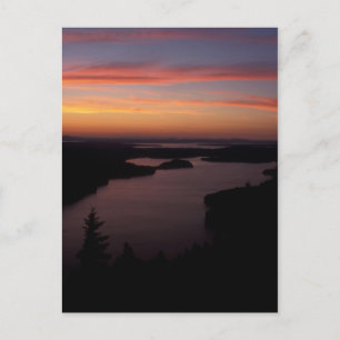 Beech Mountain Twilight Acadia National Park Postcard