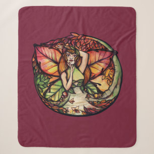 Beech Tree Fairy Nature Lovers Sherpa Blanket