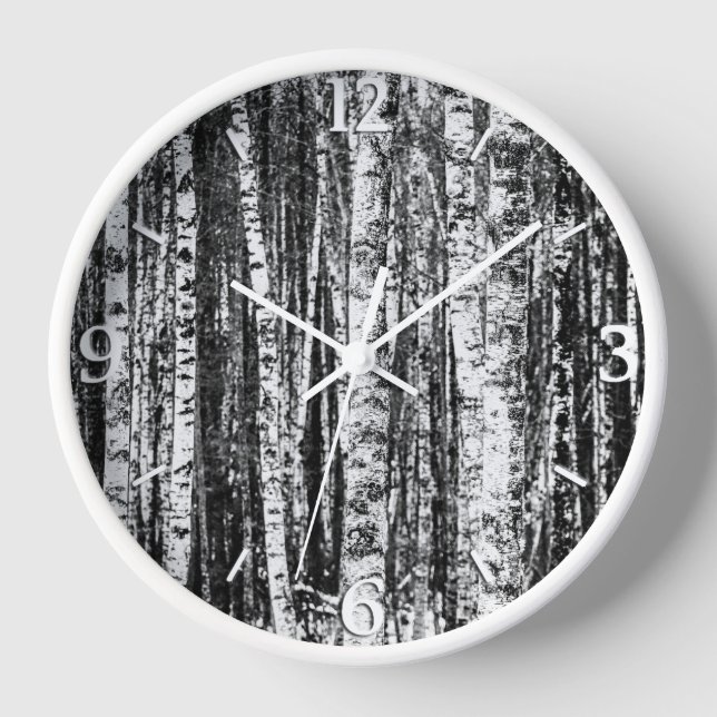 Beech Trees, White and Grey Clock (Front)