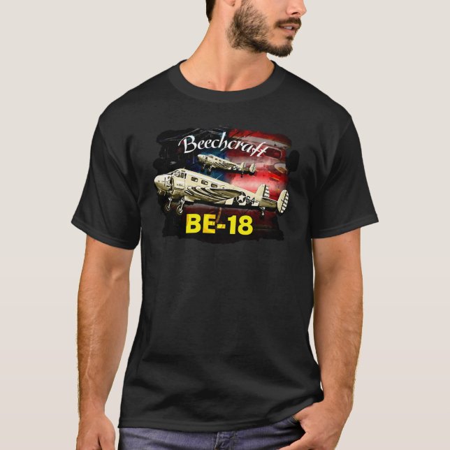 Beechcraft B-18 GA Aeroplane T-Shirt (Front)
