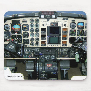 Beechcraft King Air 350 Instrument panel Mouse Pad