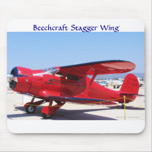 Beechcraft Stagger Wing Mouse Pad