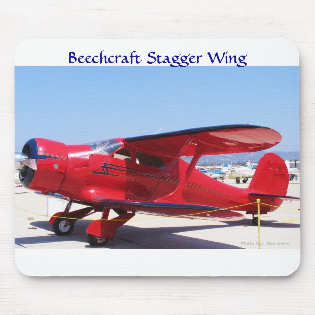 Beechcraft Stagger Wing Mouse Pad (Front)
