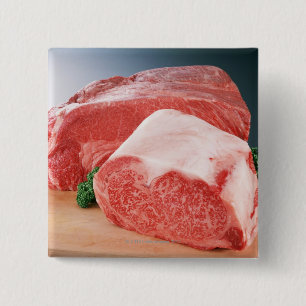 Beef 3 15 cm square badge