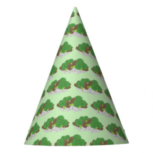Beef and Broccoli Chinese Restaurant Takeout Food Party Hat