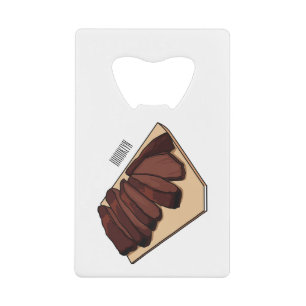 Beef brisket cartoon illustration