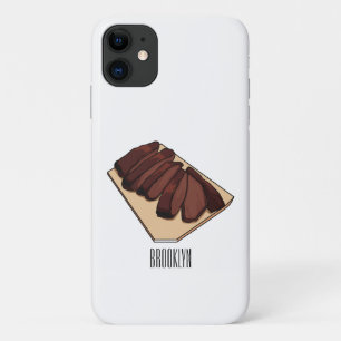 Beef brisket cartoon illustration iPhone 11 case